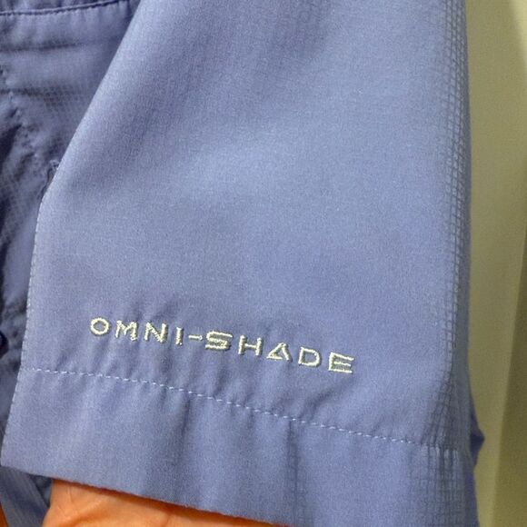 Columbia PFG Omni-Shade Tamiami Men's Purple Short Sleeve Shirt size Large - Picture 8 of 11